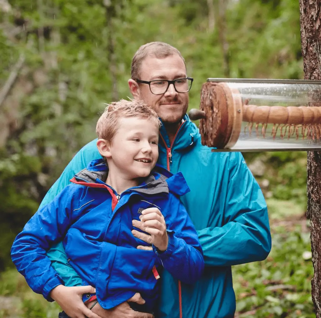 Vater und Sohn Rosslochklamm Naturpark Mürzer Oberland